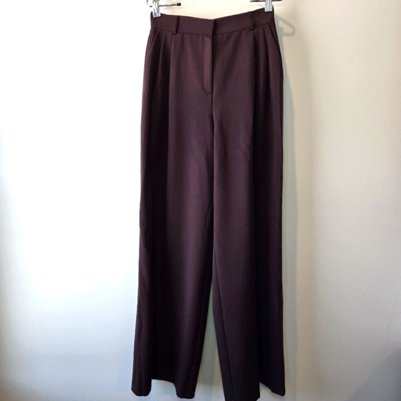 Lichi Women's High Waist Pleated Top Loose Fit Wide Leg Pants - Picture 1 of 16